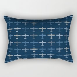 Blue airplane pattern Rectangular Pillow