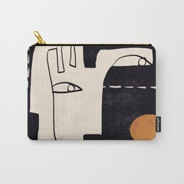 Abstract Face 55 Carry-All Pouch
