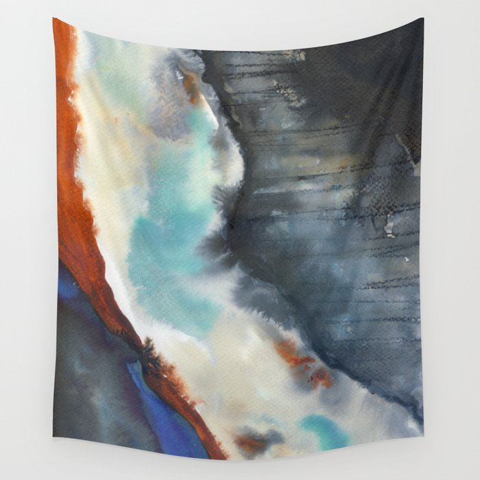 tie dye - the Earth: canyon Wall Tapestry