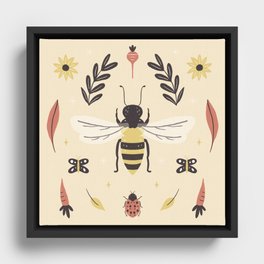 Honey Bee Framed Canvas