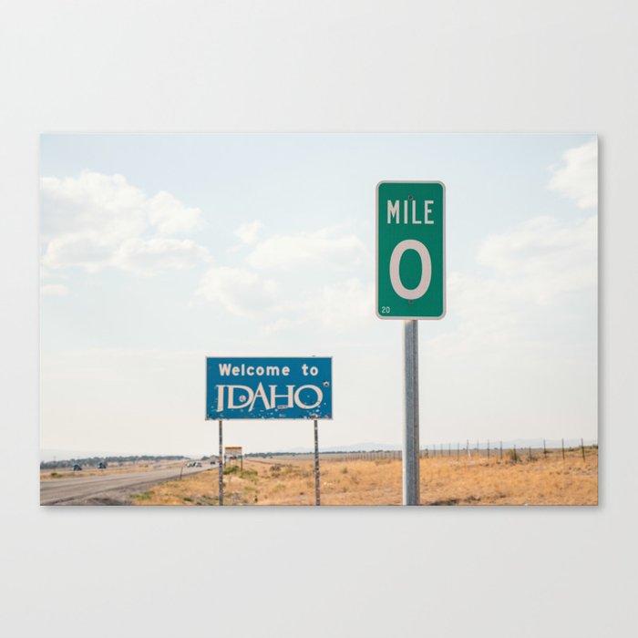 Welcome to Idaho Canvas Print