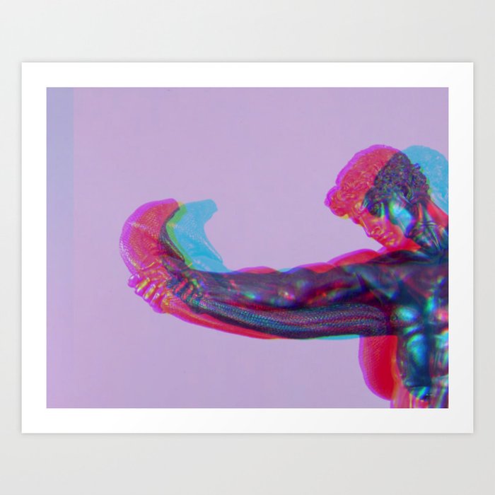 Athlete Wrestling Python (Color 2) Art Print by Wavy Bumps Society6