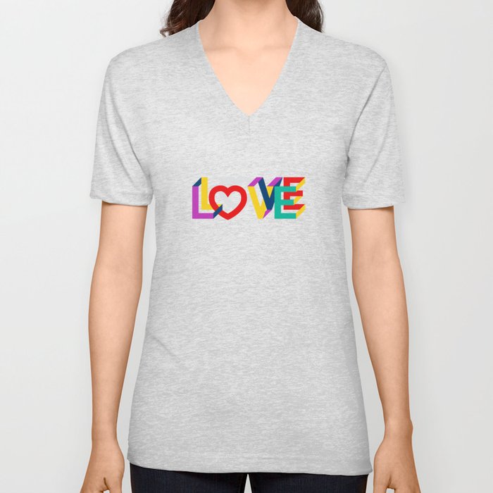 IN LOVE ANYTHING GOES ! V Neck T Shirt