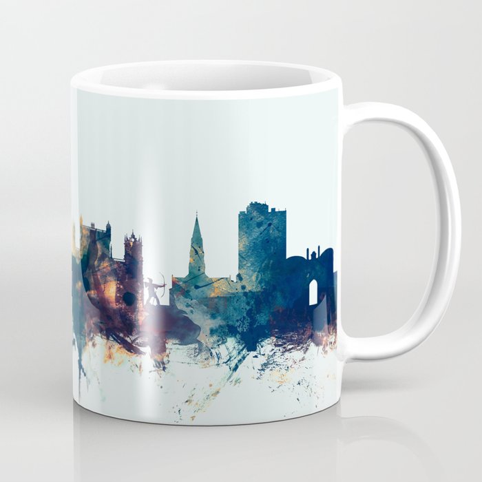 Nottingham England Skyline Coffee Mug