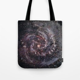 Sculptural Copper Galaxy Painting Tote Bag