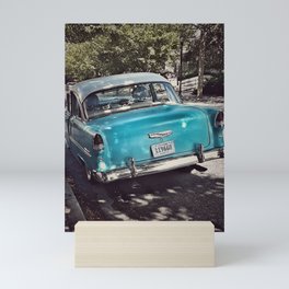 Blue Classic Car Mini Art Print