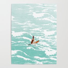 Out on the waves Poster