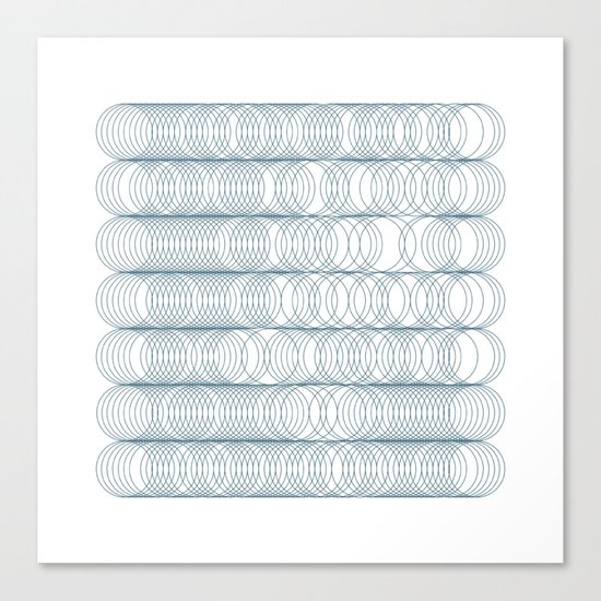 #349 Three-hundred-and-forty-nine circles – Geometry Daily Canvas Print