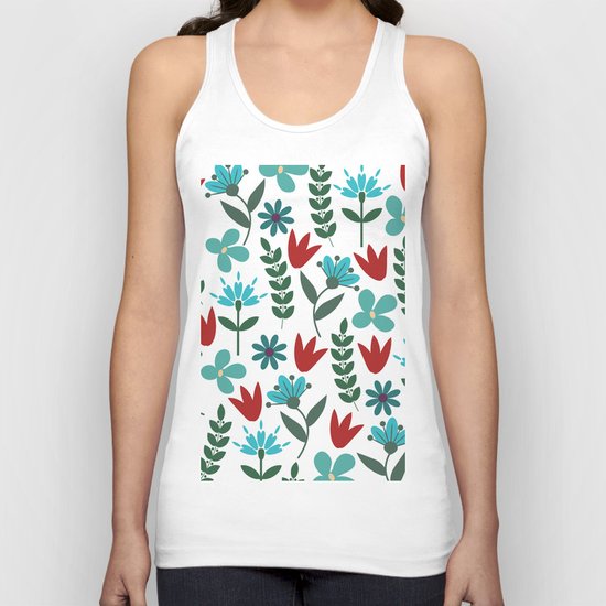 Flower Pattern VIII Unisex Tank Top