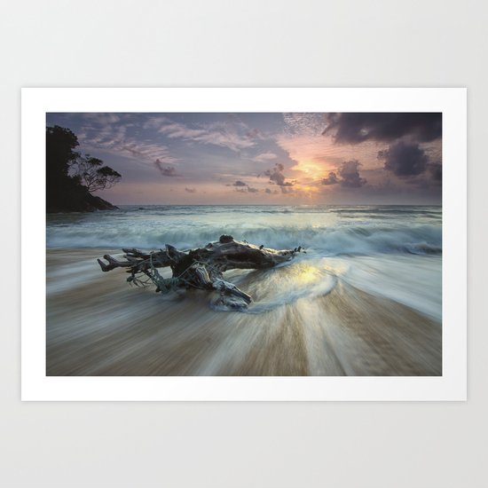 Crashing waves Art Print