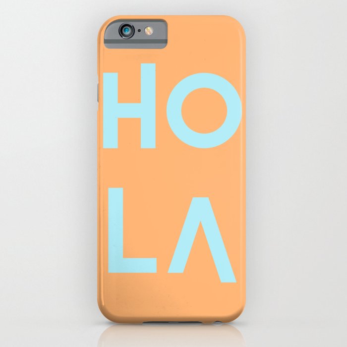 HolA orange & mint iPhone Case