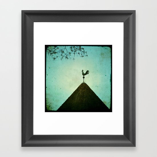 Colonial Rooster Framed Art Print