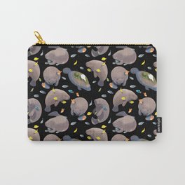All-Over Adorable Manatee Print Carry-All Pouch