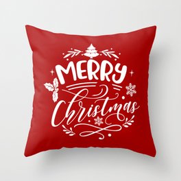 Merry Christmas Throw Pillow