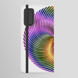 Chromatic Swirling Sphere. Android Wallet Case