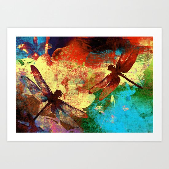 Dragonflies Art Print