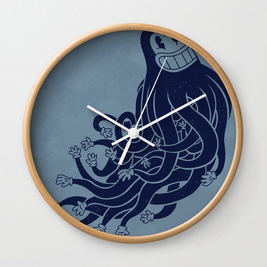 Octadecapus Wall Clock