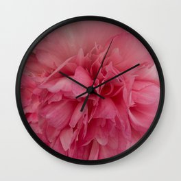Rose Pink Peony by Teresa Thompson Wall Clock