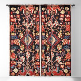 Antique Persian Tribal Bakhtiari Rug Print Blackout Curtain
