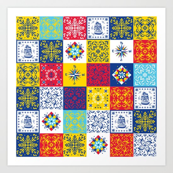 Azulejos Art Print