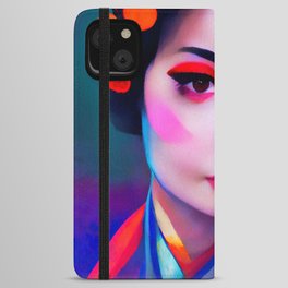 Geisha, Portrait iPhone Wallet Case
