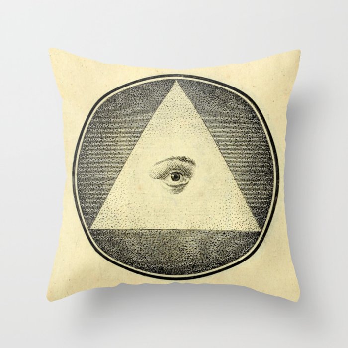 Pyramid Eye Throw Pillow