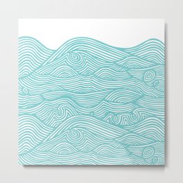 Waves Metal Print