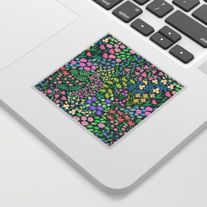 Flower market pastel floral pattern Sticker