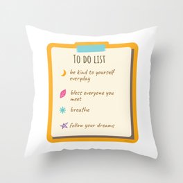 Plants and a list Throw Pillow