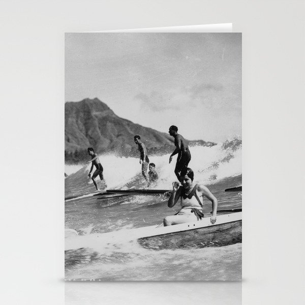 Vintage Surfing Hawaii Stationery Cards