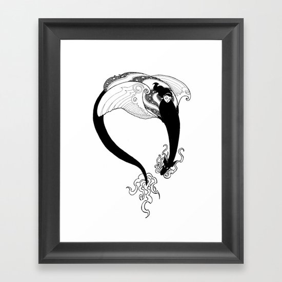 Dragon Rider Framed Art Print