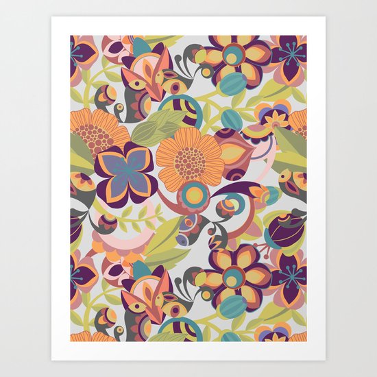Birds in the fall Art Print