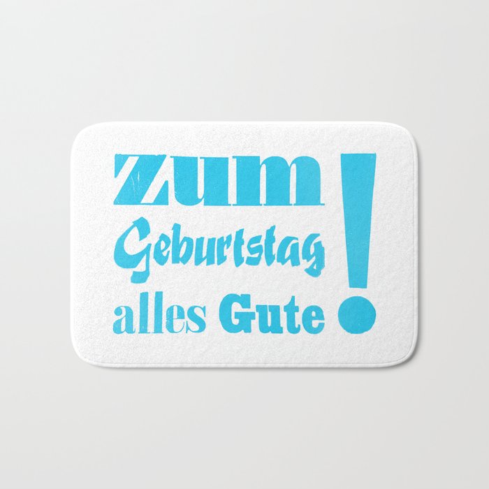 Happy Birthday Zum Geburtstag Alles Gute Bath Mat By Kathrinmay