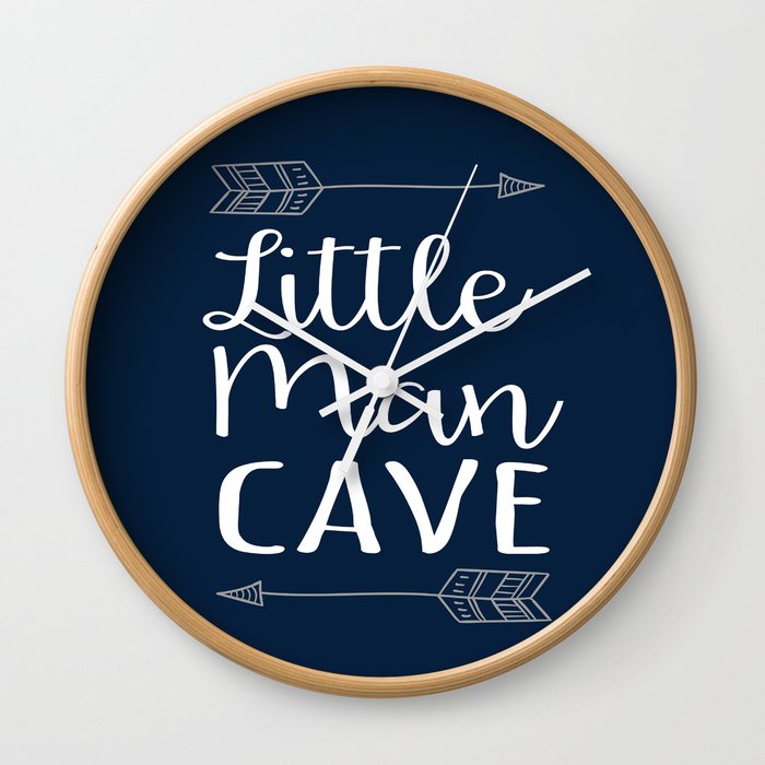 Little Man Cave Wall Clock