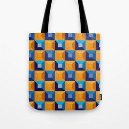 HOMEMADE 70S SQUARE PATTERN Tote Bag