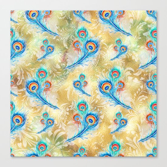 Feather peacock #16 Canvas Print