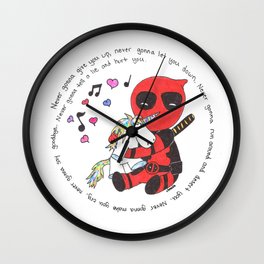 The Merc with a mouth loves unicorns Wall Clock