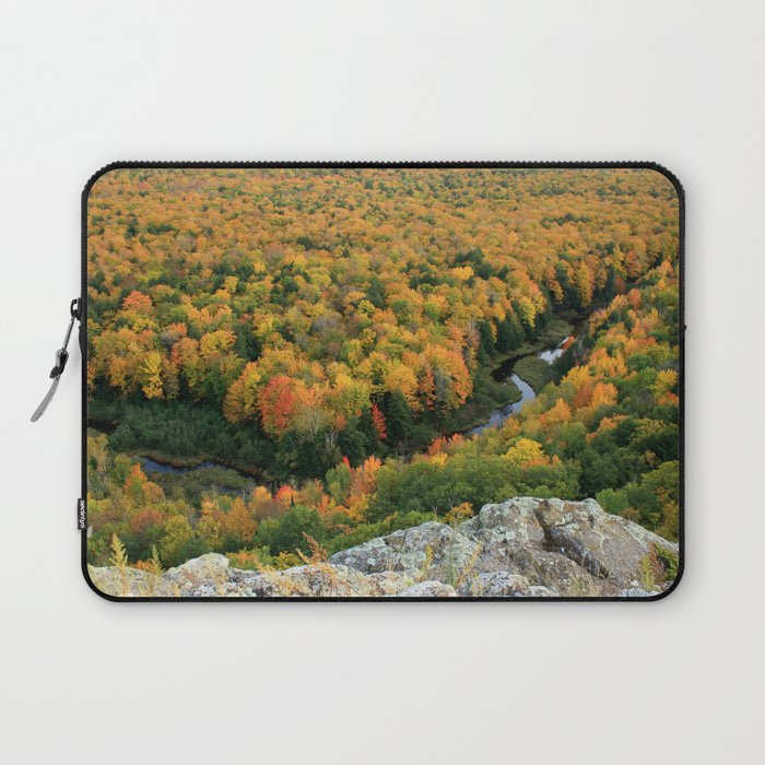 Autumn Colors at the Carp River Valley, Porcupine Mountains State Park, Upper Peninsula, MI Laptop Sleeve