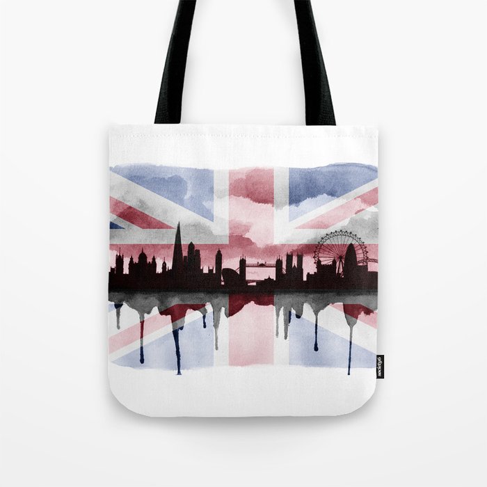 Great British Flag London Skyline 2 Tote Bag