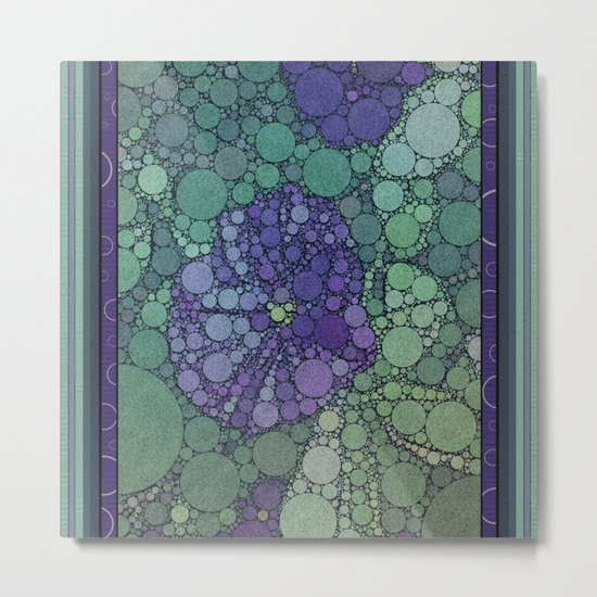 Percolated Purple Potato Flower Metal Print