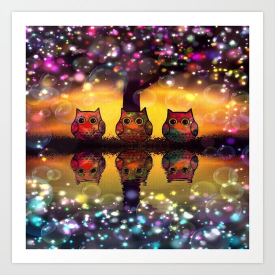 owl-110 Art Print