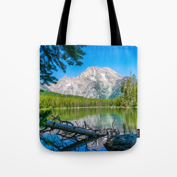 Grand Teton Lake Hike Wyoming Print Tote Bag