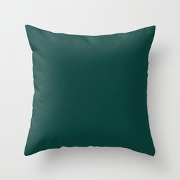 BOTANICAL GREEN solid color Throw Pillow