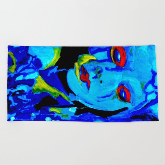 Blue Moon Beach Towel