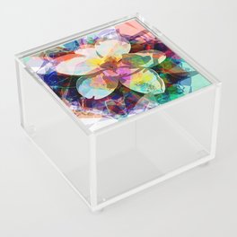 Fractured Floral Acrylic Box
