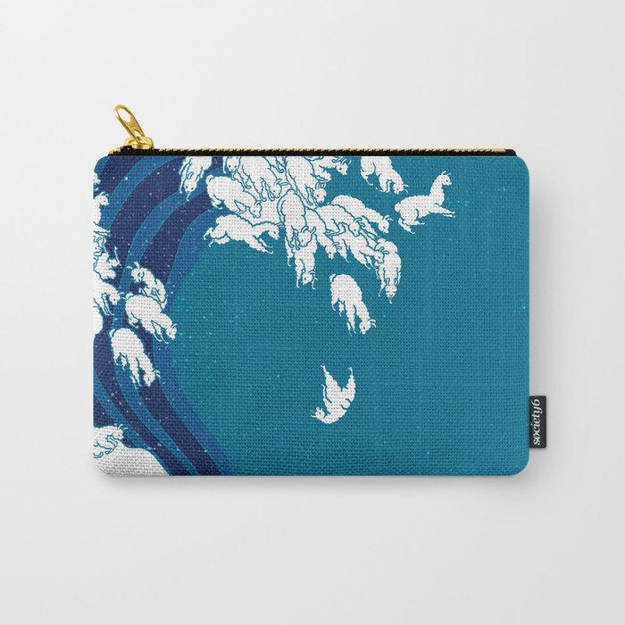 Waves Llama Carry-All Pouch