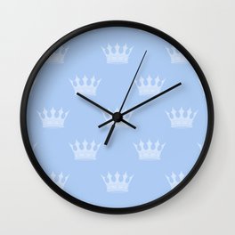 Louis Blue Crowns- Prince of Cambridge Wall Clock