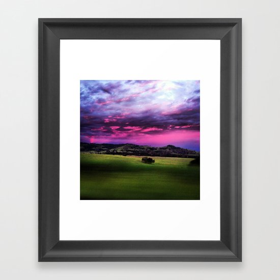 Aussie Sunset Framed Art Print