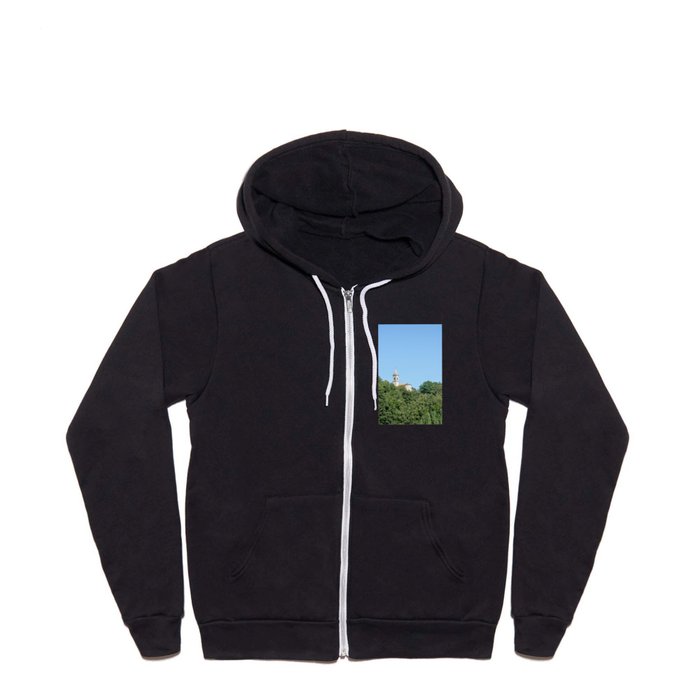 Solitary Church on Hill Top Full Zip Hoodie