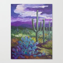 Dusk in the Desert Canvas Print